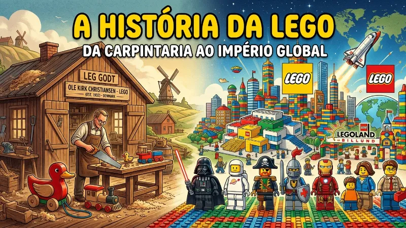 A História da LEGO: Da Carpintaria ao Império Global