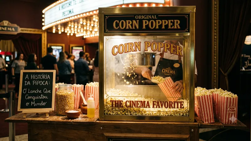 A História da Pipoca: Do Grão Sagrado ao Cinema