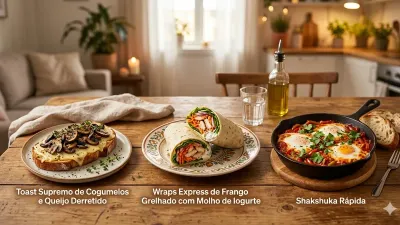 3 Lanches Rápidos para Domingo à Noite